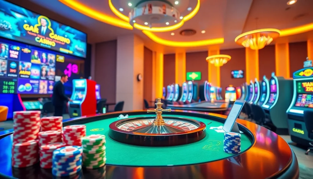 Explore the excitement of online gambling with 'trang chủ gg88', showcasing vibrant casino games and thrilling action.
